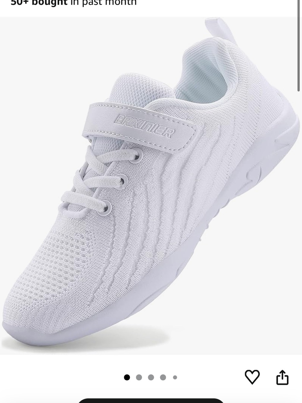Baxinier Girls Cheerleading Shoes